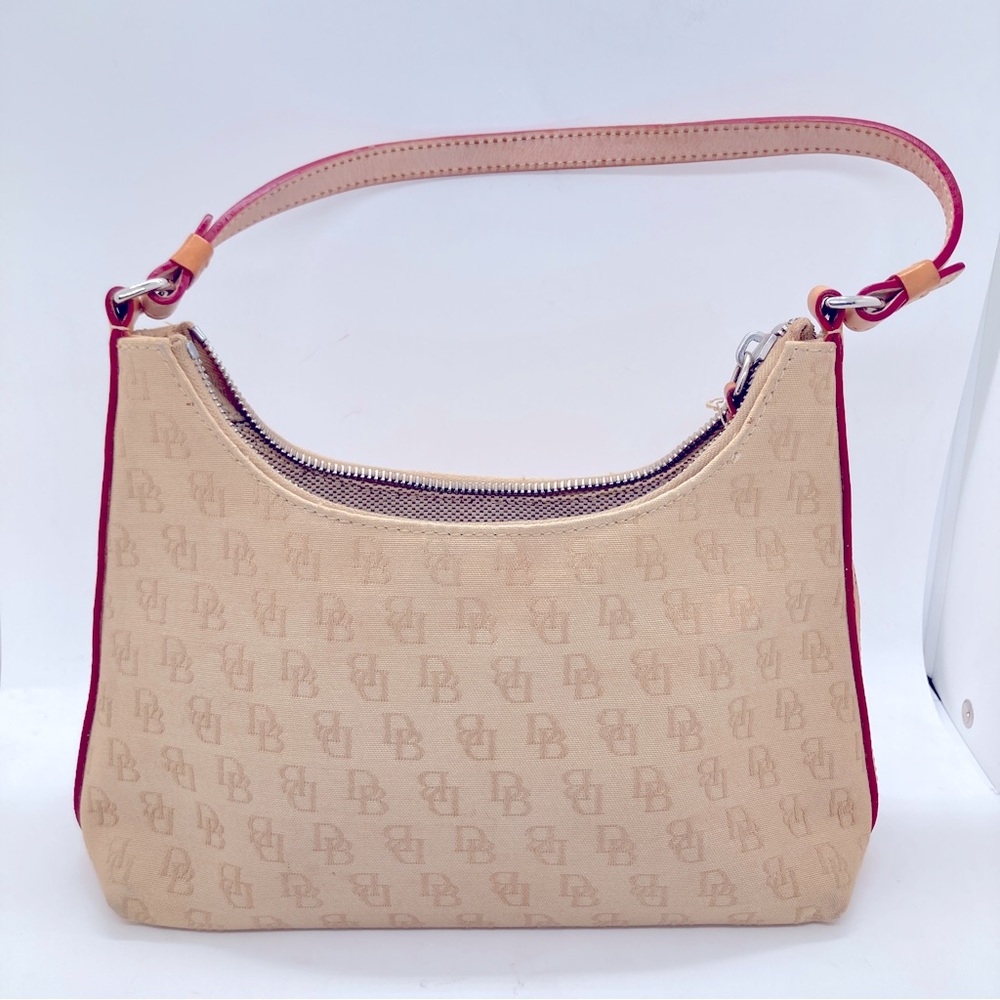Dooney & Bourke Beige Purse with Some Stains